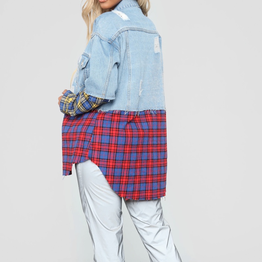 Denim flannel Jacket